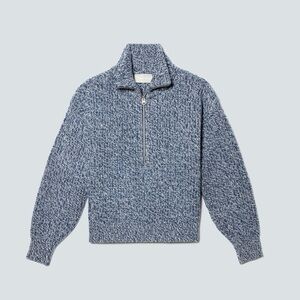 Everlane The Half-Zip Sweater in Luxe Merino